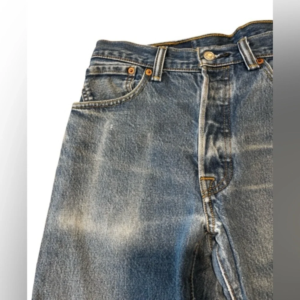 Levi’s men’s 501 md wsh straight leg mid rise button fly jns 32 grunge